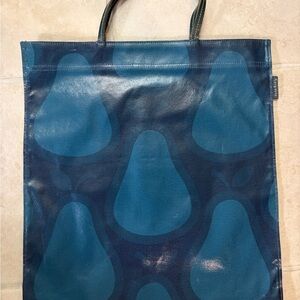 Vintage Orla Kiely Blue Pear Tote Bag